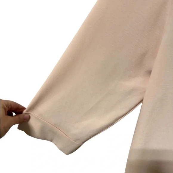 Light Pink Cardigan Sweater US Size 16, 3/4 length sleeves, made in Vietnam - Picture 2 of 6